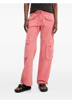 Desigual frayed cargo-pocket trousers - 3013 ROSE