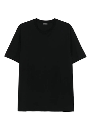 Zegna crew-neck short-sleeve T-shirt - Black