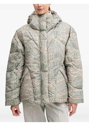 adidas by Stella McCartney hooded patterned jacket - Green
