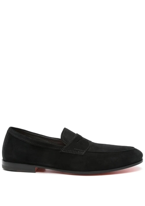 Santoni suede loafers - Black
