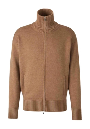 Gran Sasso zip-up cardigan - Brown