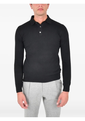 FRANZESE COLLECTION ribbed polo shirt - Black
