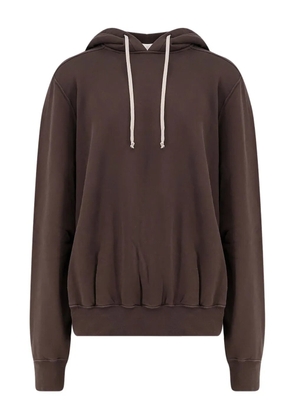 Rick Owens DRKSHDW drawstring cotton hoodie - Brown