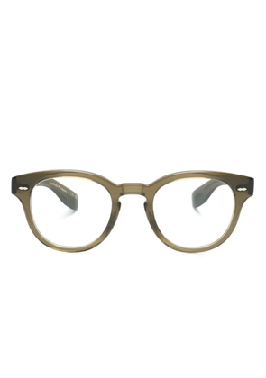 Oliver Peoples Cary Grant round-frame glasses - Brown