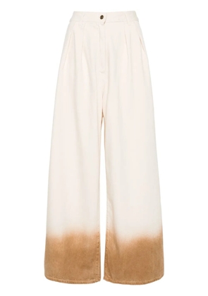 Alanui Bright Hues wide-leg jeans - Neutrals