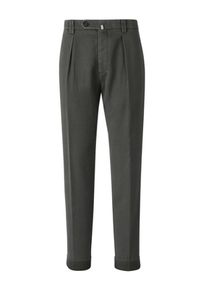 Berwich pleated tapered trousers - Green