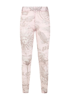Philipp Plein printed leggings - Pink