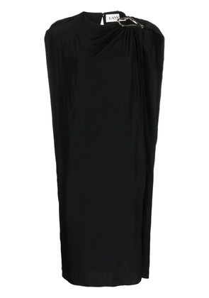 Lanvin ring-detail midi dress - Black