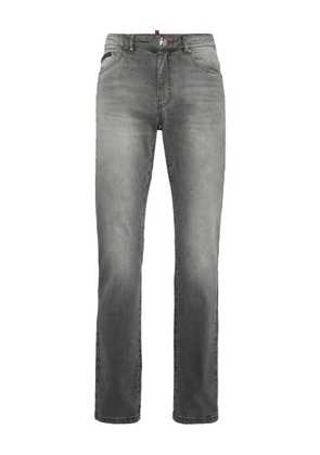 Philipp Plein Supreme Fit logo-plaque jeans - Grey