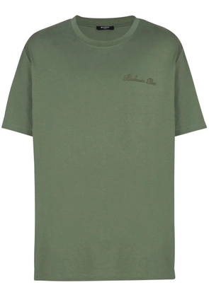 Balmain logo-embroidered t-shirt - Green