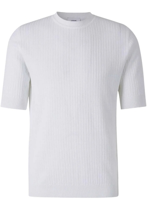 Lardini ribbed-knit T-shirt - White