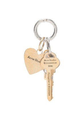 Acne Studios heart key keyring - Gold