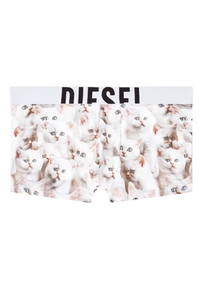 Diesel Damien truck-print briefs - White