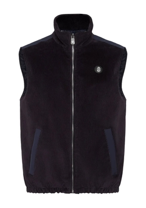 Billionaire logo-patch gilet - Blue