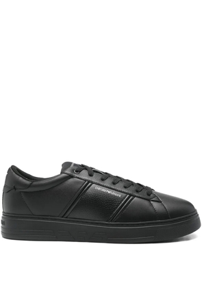 Emporio Armani logo-print low-top sneakers - Black