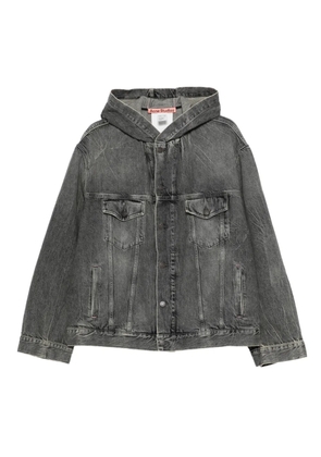 Acne Studios hooded denim jacket - Grey