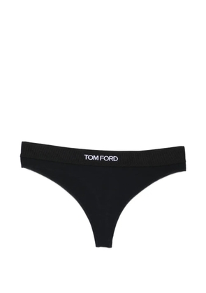 TOM FORD logo-detail thong - Black