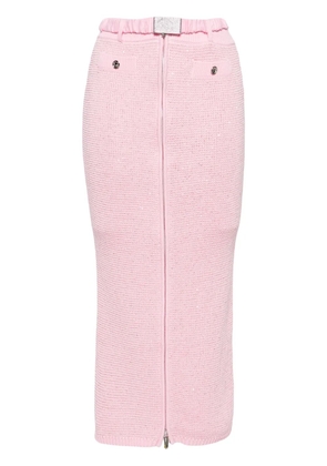 Alessandra Rich sequined midi pencil skirt - Pink