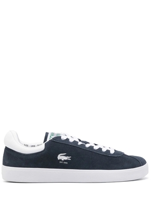Lacoste logo-debossed suede sneakers - Blue