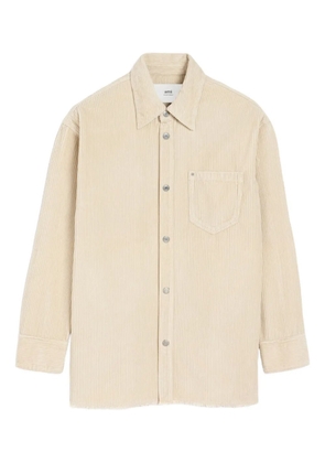 AMI Paris cotton corduroy shirt jacket - Neutrals