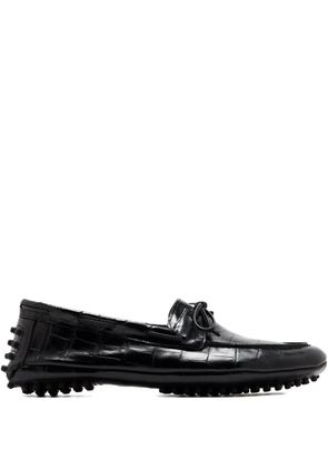 Le Monde Beryl Driver embossed moccasins - Black