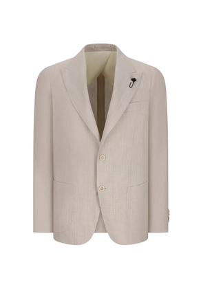 Lardini notched-lapel iconic jacket - Neutrals