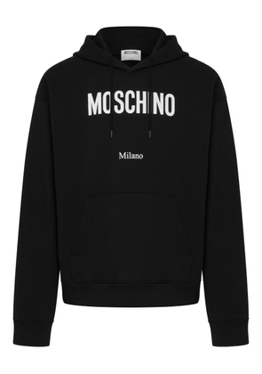 Moschino logo-print hoodie - Black