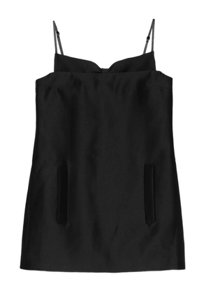 SHUSHU/TONG sweetheart-neck mini dress - Black