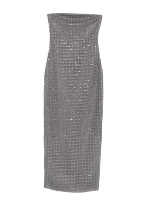 ROTATE BIRGER CHRISTENSEN bead-embellishment maxi dress - Grey