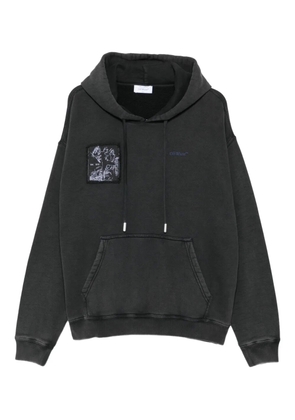 Off-White graphic-print hoodie - Black