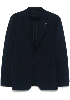 Lardini brooch-detail blazer - Blue