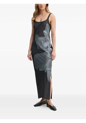 SAMSOE SAMSOE printed slip maxi dress - Black