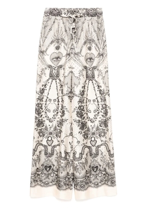 ZIMMERMANN crush draw waist trousers - White