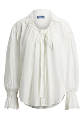 Polo Ralph Lauren tie-fastening long-sleeve shirt - White