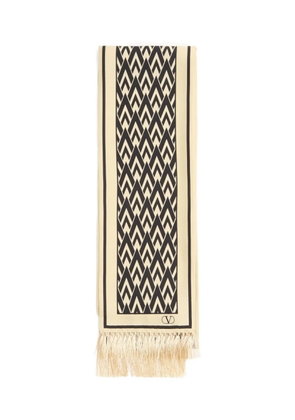 Valentino Garavani Toute La V bandeau scarf - Neutrals
