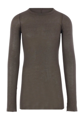 Rick Owens ribbed long-sleeved T-shirt - Green