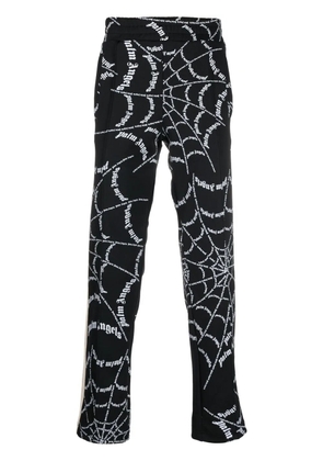 Palm Angels logo-print track pants - Black