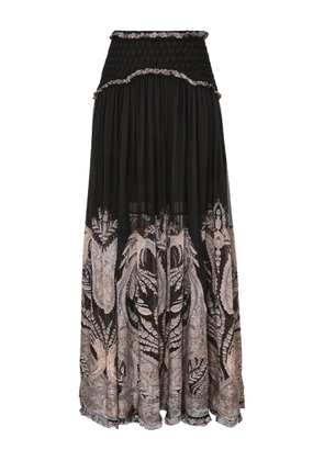 ZIMMERMANN ruffled-detail maxi skirt - Black