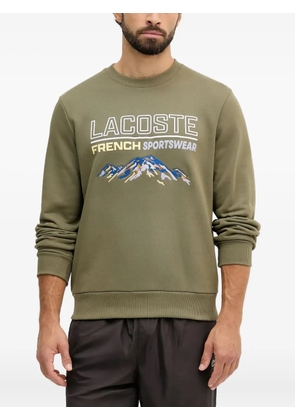 Lacoste embroidered crew-neck sweatshirt - Green