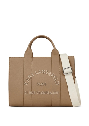 Karl Lagerfeld medium Rue St-Guillaume tote bag - Brown