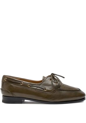 Bally Pathy leather lace-up loafers - Green