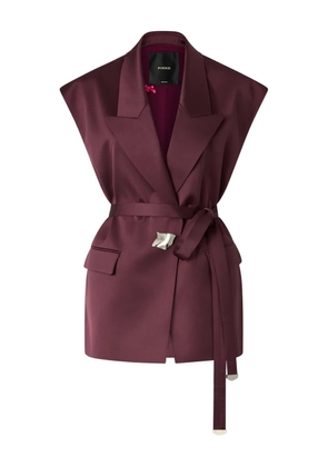 PINKO belted collared jacket - Purple