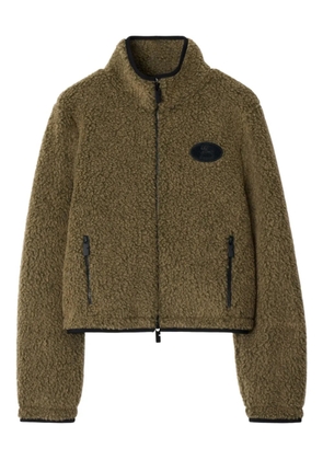 Burberry fleece cropped jacket - Green