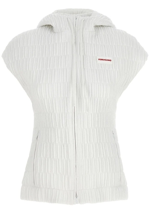 Ferragamo hooded gilet - White