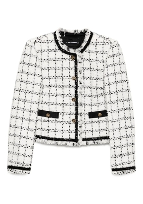 Karl Lagerfeld boucle blazer - White