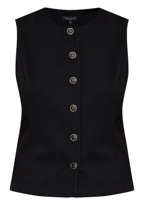 rag & bone Irina Ponte waistcoat - Black