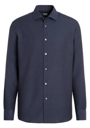 Zegna Cashco cotton-blend shirt - Blue