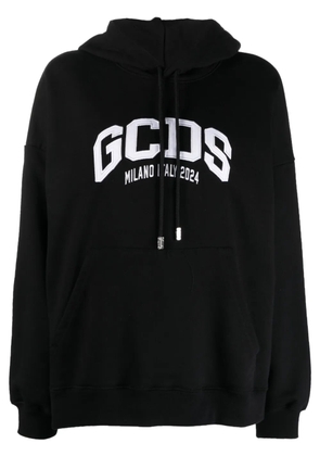 GCDS Lounge Logo cotton hoodie - Black