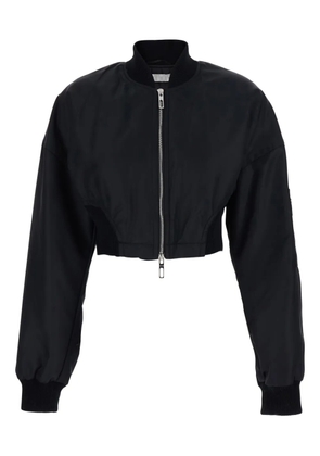 Sportmax zipped bomber jacket - Black