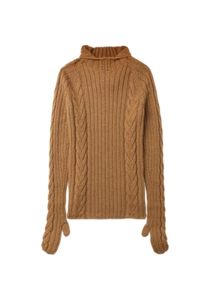 Junya Watanabe cable-knit sweater - Neutrals